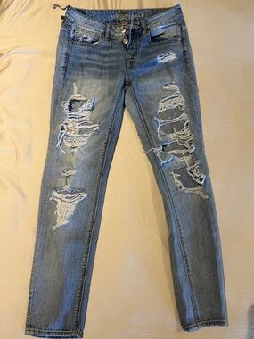 AE Stretch High Waisted Straight Jean